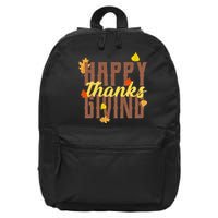 Happy Thanksgiving 16 in Basic Backpack