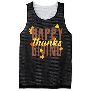 Happy Thanksgiving Mesh Reversible Basketball Jersey Tank