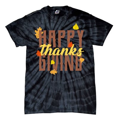 Happy Thanksgiving Tie-Dye T-Shirt