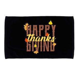 Happy Thanksgiving Microfiber Hand Towel