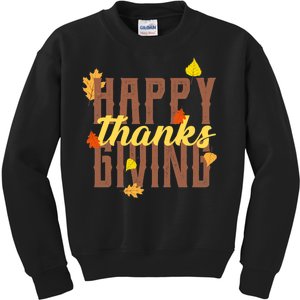 Happy Thanksgiving Kids Sweatshirt