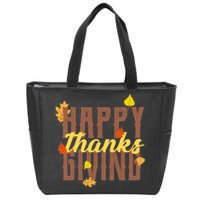 Happy Thanksgiving Zip Tote Bag