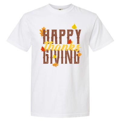 Happy Thanksgiving Garment-Dyed Heavyweight T-Shirt