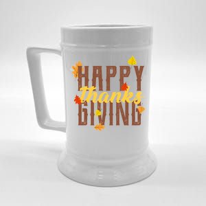 Happy Thanksgiving Beer Stein