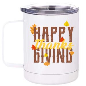 Happy Thanksgiving 12 oz Stainless Steel Tumbler Cup