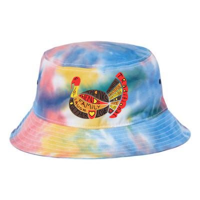 Happy Thanksgiving Day Turkey Tie Dye Newport Bucket Hat