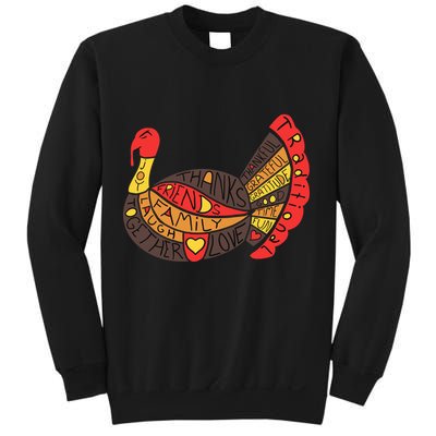 Happy Thanksgiving Day Turkey Sweatshirt