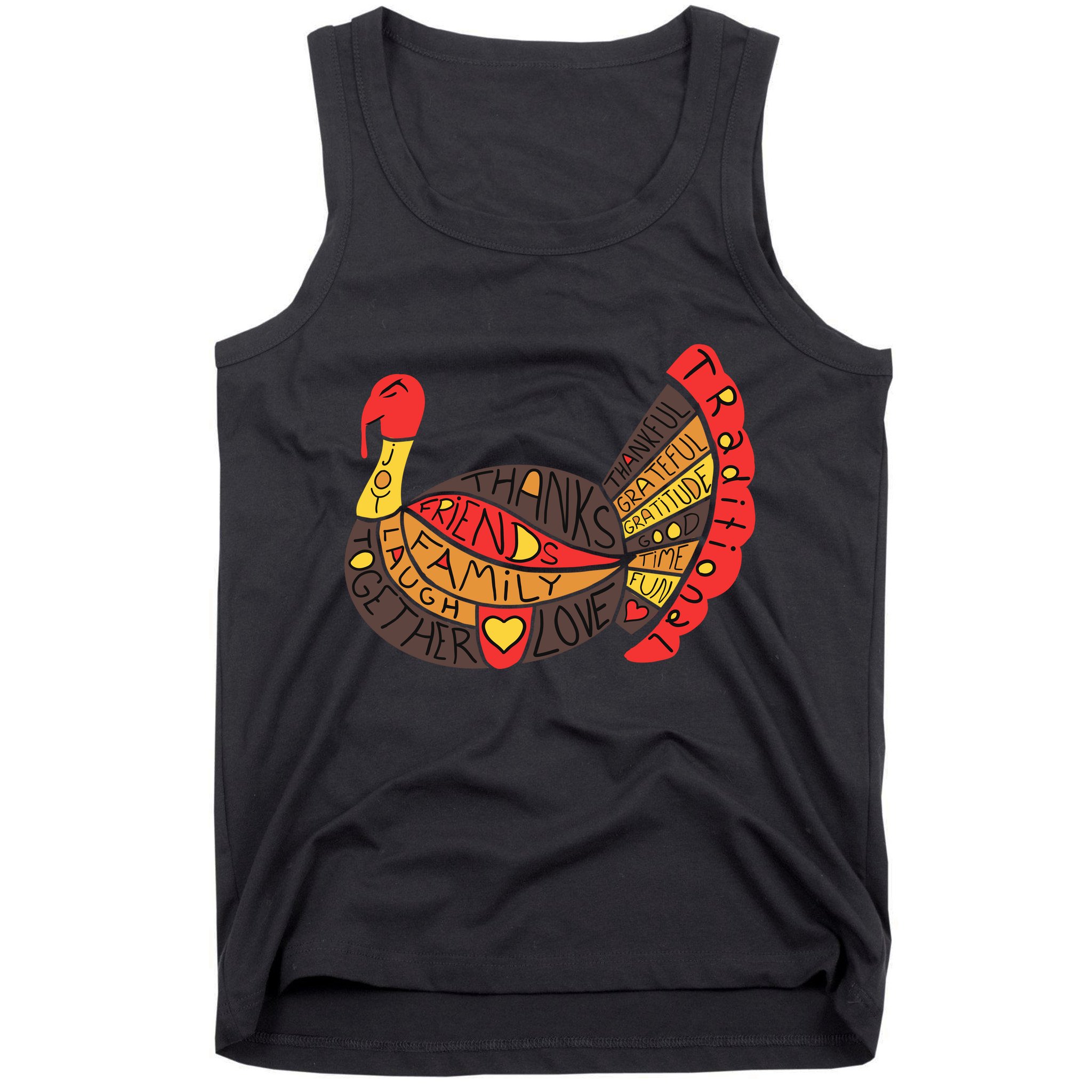 Happy Thanksgiving Day Turkey Tank Top