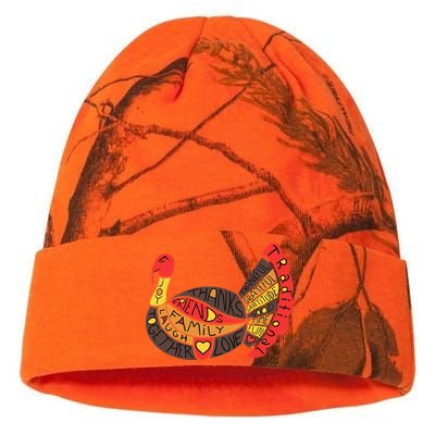 Happy Thanksgiving Day Turkey Kati Licensed 12" Camo Beanie