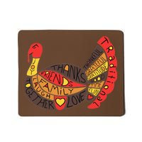 Happy Thanksgiving Day Turkey Mousepad