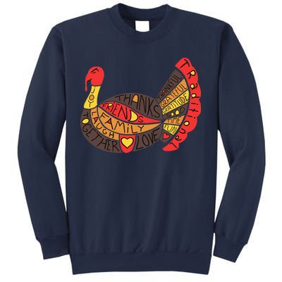 Happy Thanksgiving Day Turkey Sweatshirt