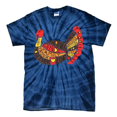 Happy Thanksgiving Day Turkey Tie-Dye T-Shirt