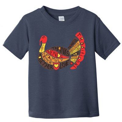 Happy Thanksgiving Day Turkey Toddler T-Shirt