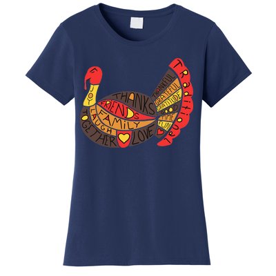 Happy Thanksgiving Day Turkey Women's T-Shirt