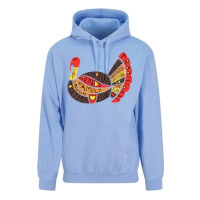 Happy Thanksgiving Day Turkey Unisex Surf Hoodie