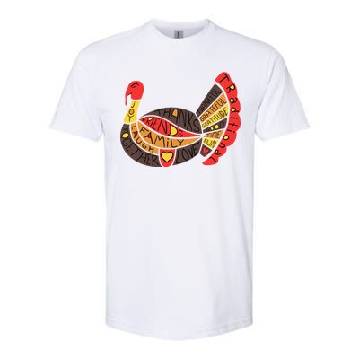 Happy Thanksgiving Day Turkey Softstyle® CVC T-Shirt