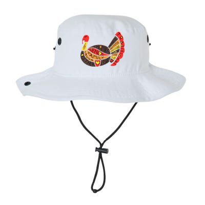 Happy Thanksgiving Day Turkey Legacy Cool Fit Booney Bucket Hat