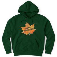 Happy Thanksgiving Fall Leaf Hoodie
