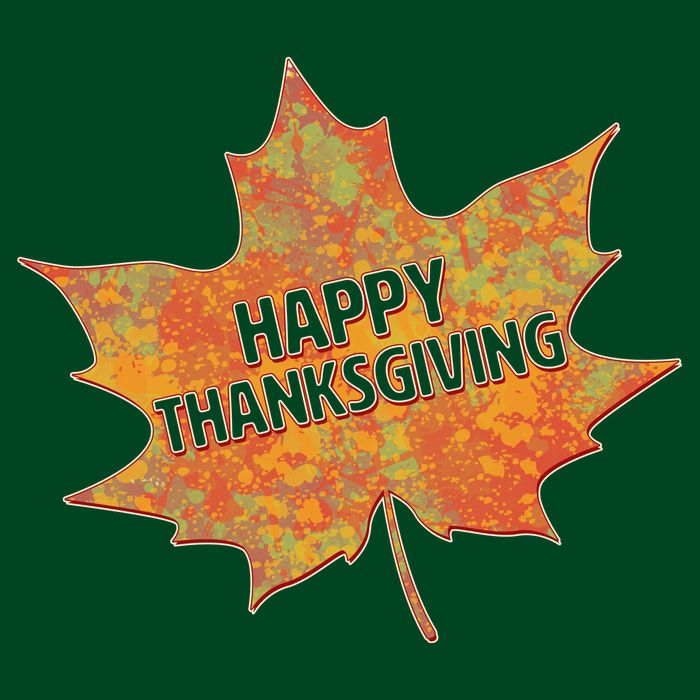Happy Thanksgiving Fall Leaf Hoodie