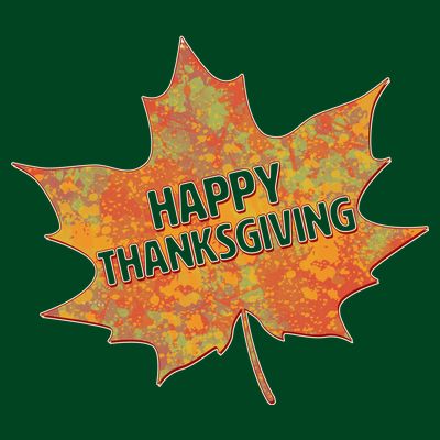 Happy Thanksgiving Fall Leaf T-Shirt