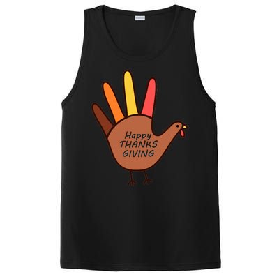 Happy Thanksgiving Hand Turkey PosiCharge Competitor Tank