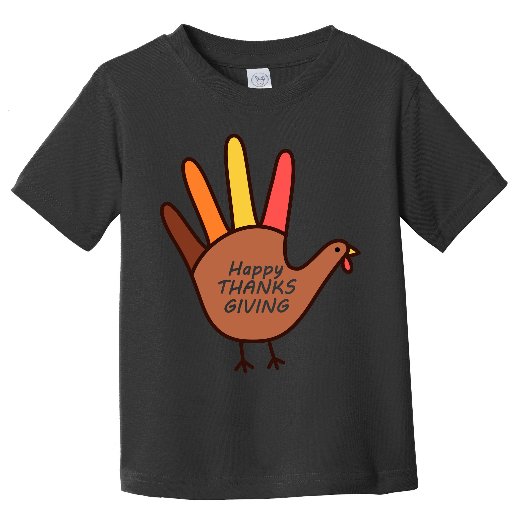 Happy Thanksgiving Hand Turkey Toddler T-Shirt