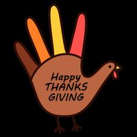 Happy Thanksgiving Hand Turkey Zip Tote Bag