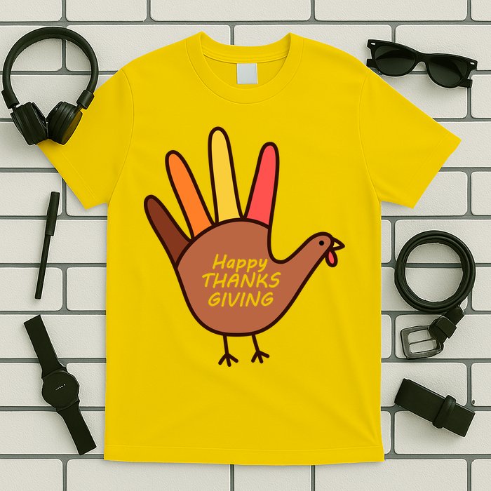 Happy Thanksgiving Hand Turkey T-Shirt
