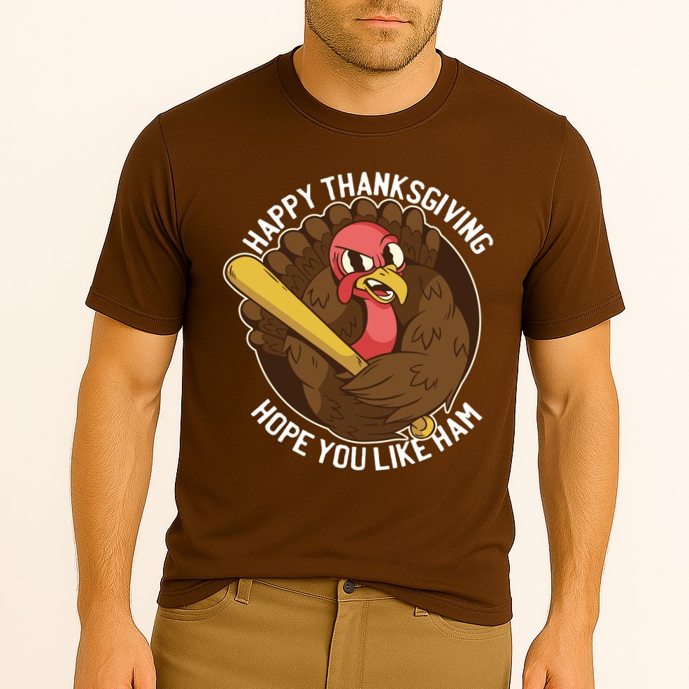 Happy Thanksgiving Hope You Like Ham Cooling Performance Crew T-Shirt