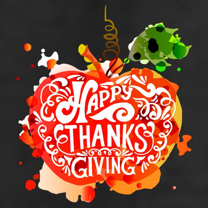 Happy Thanksgiving Pumpkin Splatter 7 Panel Mesh Trucker Snapback Hat