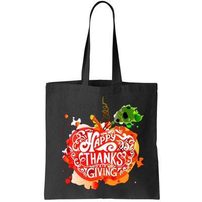 Happy Thanksgiving Pumpkin Splatter Bag
