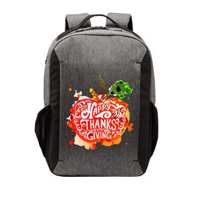 Happy Thanksgiving Pumpkin Splatter Vector Backpack