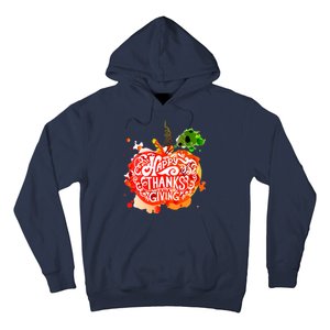 Happy Thanksgiving Pumpkin Splatter Hoodie