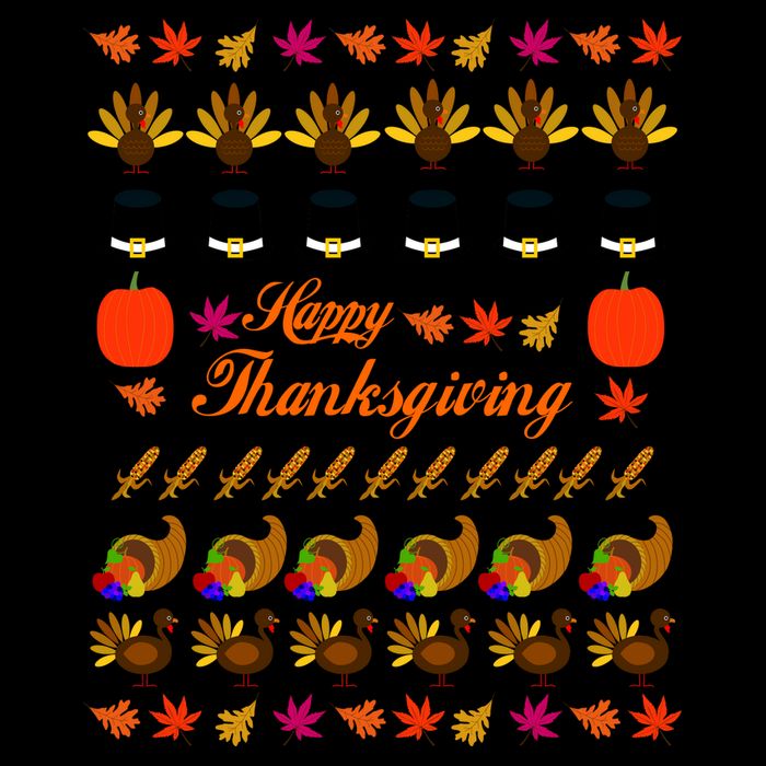 Happy Thanksgiving Turkey Ugly Sweater Backpack