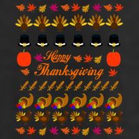 Happy Thanksgiving Turkey Ugly Sweater Adult Drive Performance Visor