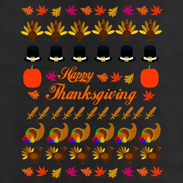 Happy Thanksgiving Turkey Ugly Sweater Adult Drive Performance Visor
