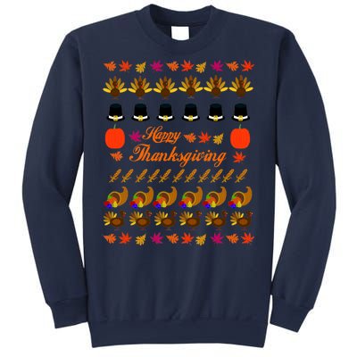 Happy Thanksgiving Turkey Ugly Sweater Sweatshirt