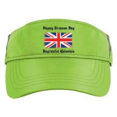 Happy Treason Day Ungrateful Colonials Adult Drive Performance Visor