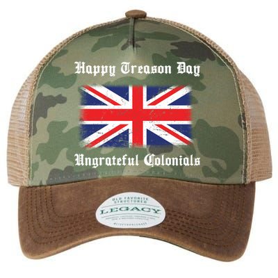 Happy Treason Day Ungrateful Colonials Legacy Tie Dye Trucker Hat