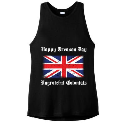 Happy Treason Day Ungrateful Colonials Ladies PosiCharge Tri-Blend Wicking Tank