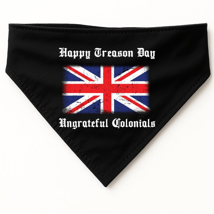 Happy Treason Day Ungrateful Colonials USA-Made Doggie Bandana