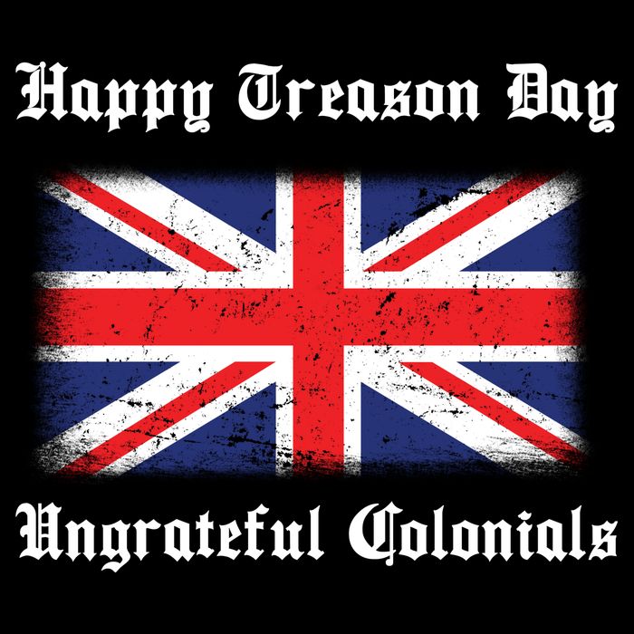 Happy Treason Day Ungrateful Colonials Flexfit Unipanel Trucker Cap