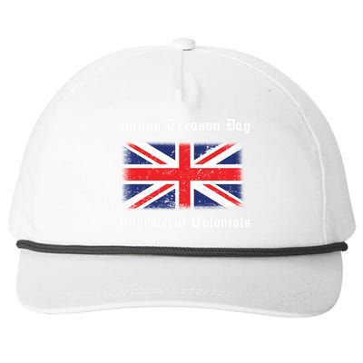 Happy Treason Day Ungrateful Colonials Snapback Five-Panel Rope Hat