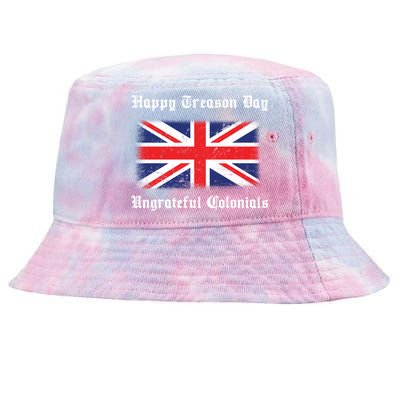 Happy Treason Day Ungrateful Colonials Tie-Dyed Bucket Hat