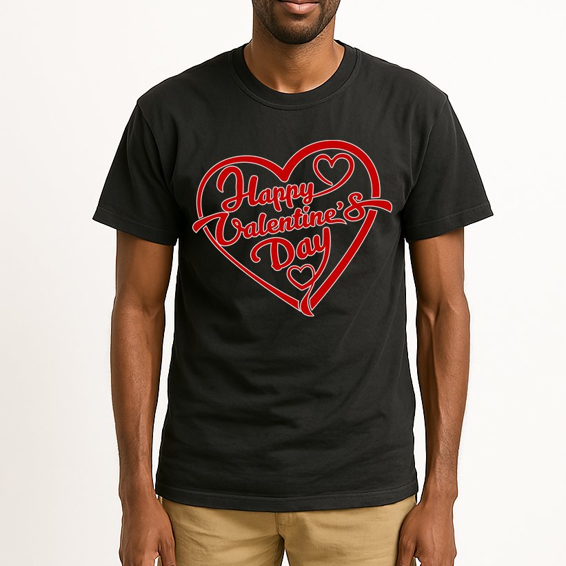 Happy Valentine's Day Heart Tall T-Shirt