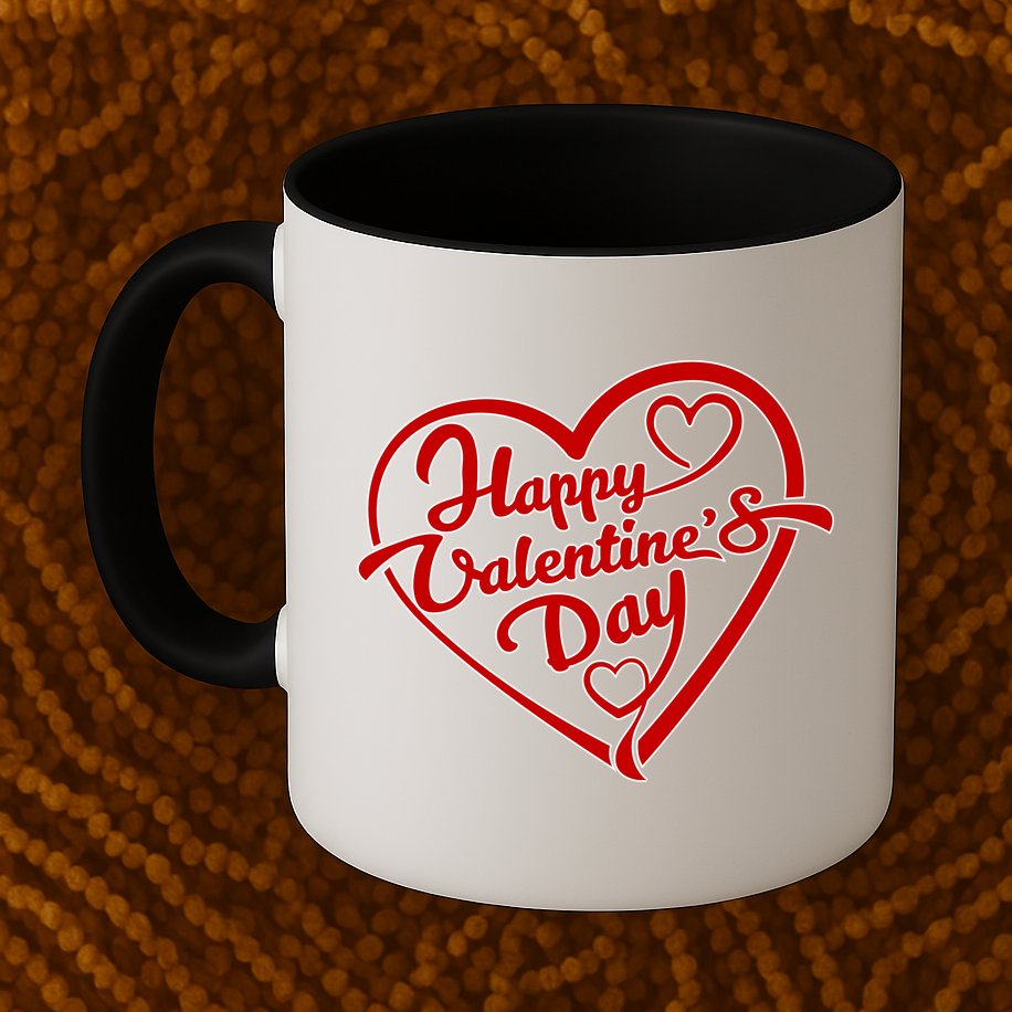 Happy Valentine's Day Heart Mug