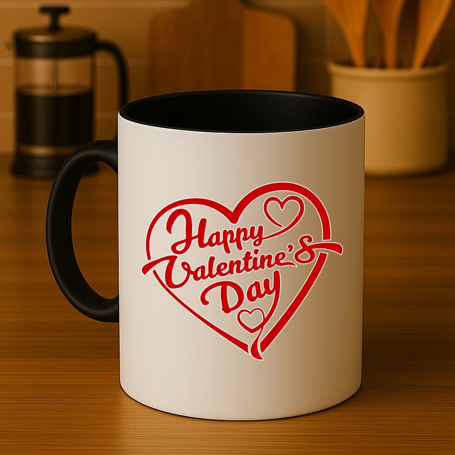 Happy Valentine's Day Heart Mug