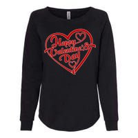 Happy Valentine's Day Heart Womens California Wash Sweatshirt