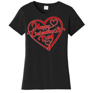 Happy Valentine's Day Heart Women's T-Shirt