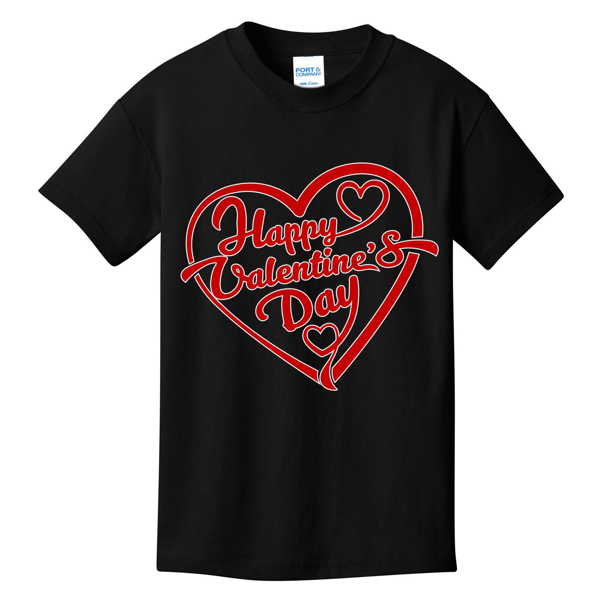 Happy Valentine's Day Heart Kids T-Shirt